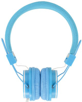 Kids Educational Adjustable Headphones with in-line Microphone, Blue