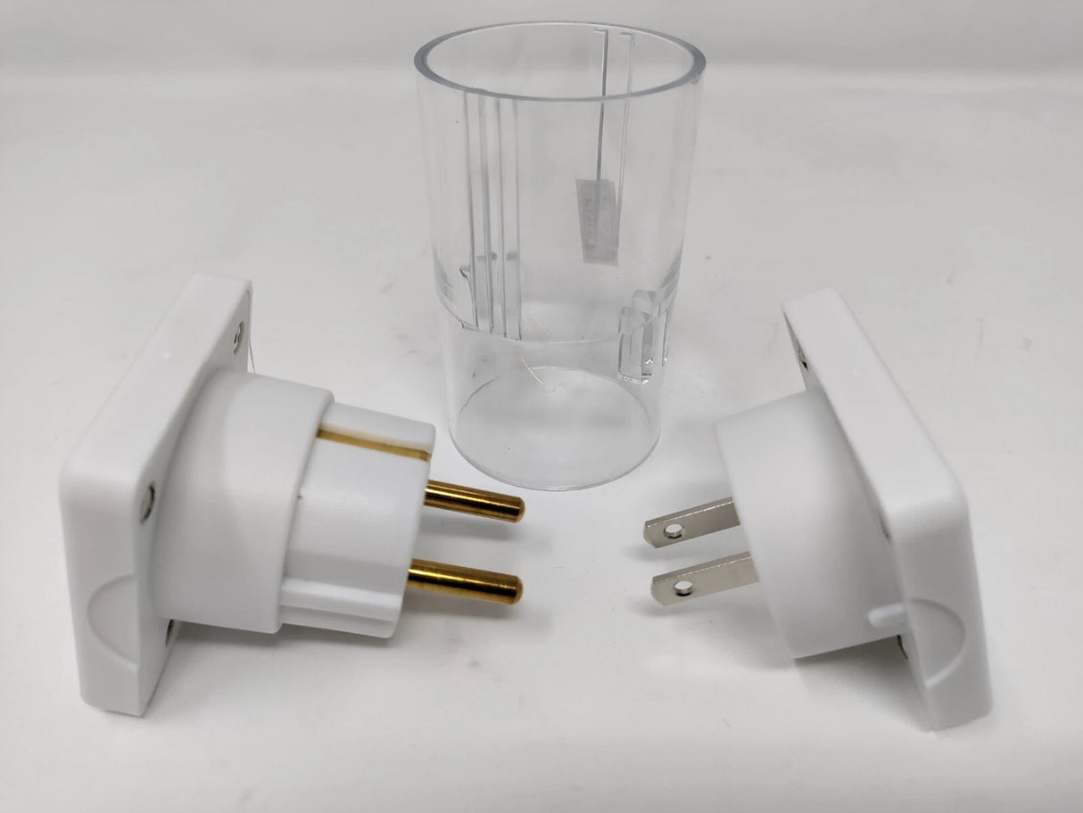 Combined European & Intercontinental Travel Adaptor Set, White