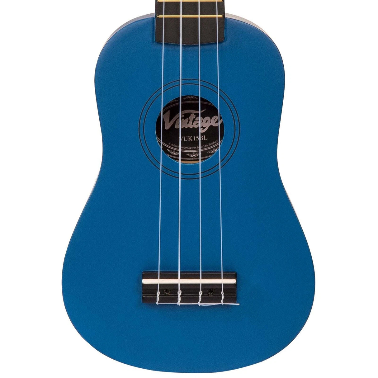 Vintage VUK15BL Soprano Ukulele - Satin Blue Finish
