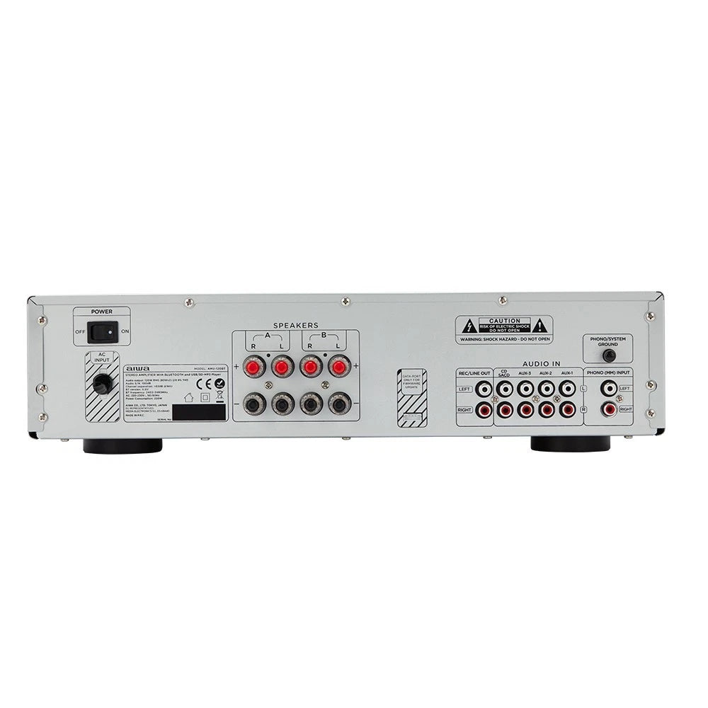 Aiwa - AMU-120BT Stereo Amplifier Silver