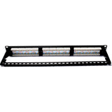 Excel 100-304 Cat6 24 Port Unscreened Patch Panel 1U LSA Punch Down Cable