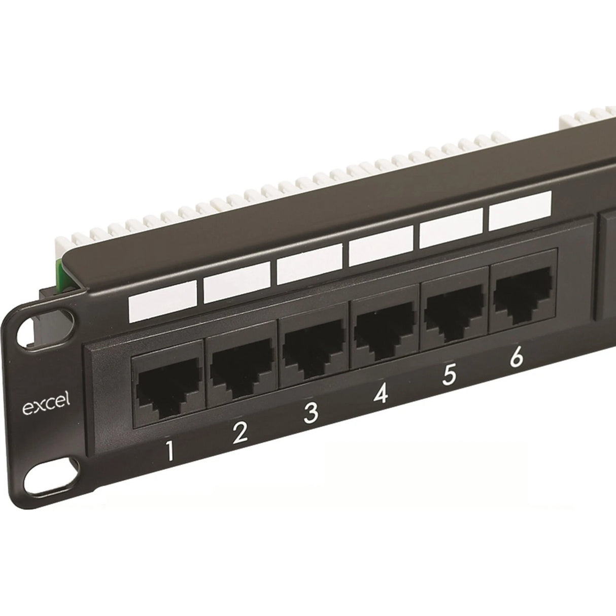Excel 100-304 Cat6 24 Port Unscreened Patch Panel 1U LSA Punch Down Cable