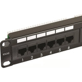 Excel 100-304 Cat6 24 Port Unscreened Patch Panel 1U LSA Punch Down Cable