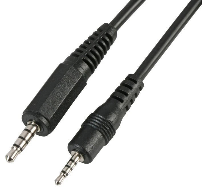 3.5mm to 2.5mm Stereo Jack Plug to Plug Lead 1.8m