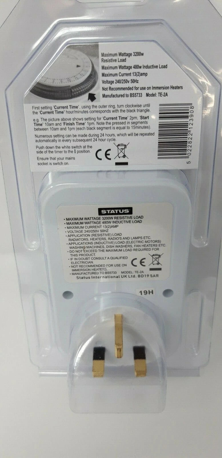 24 Hour Plug-In Segment Timer Switch, White