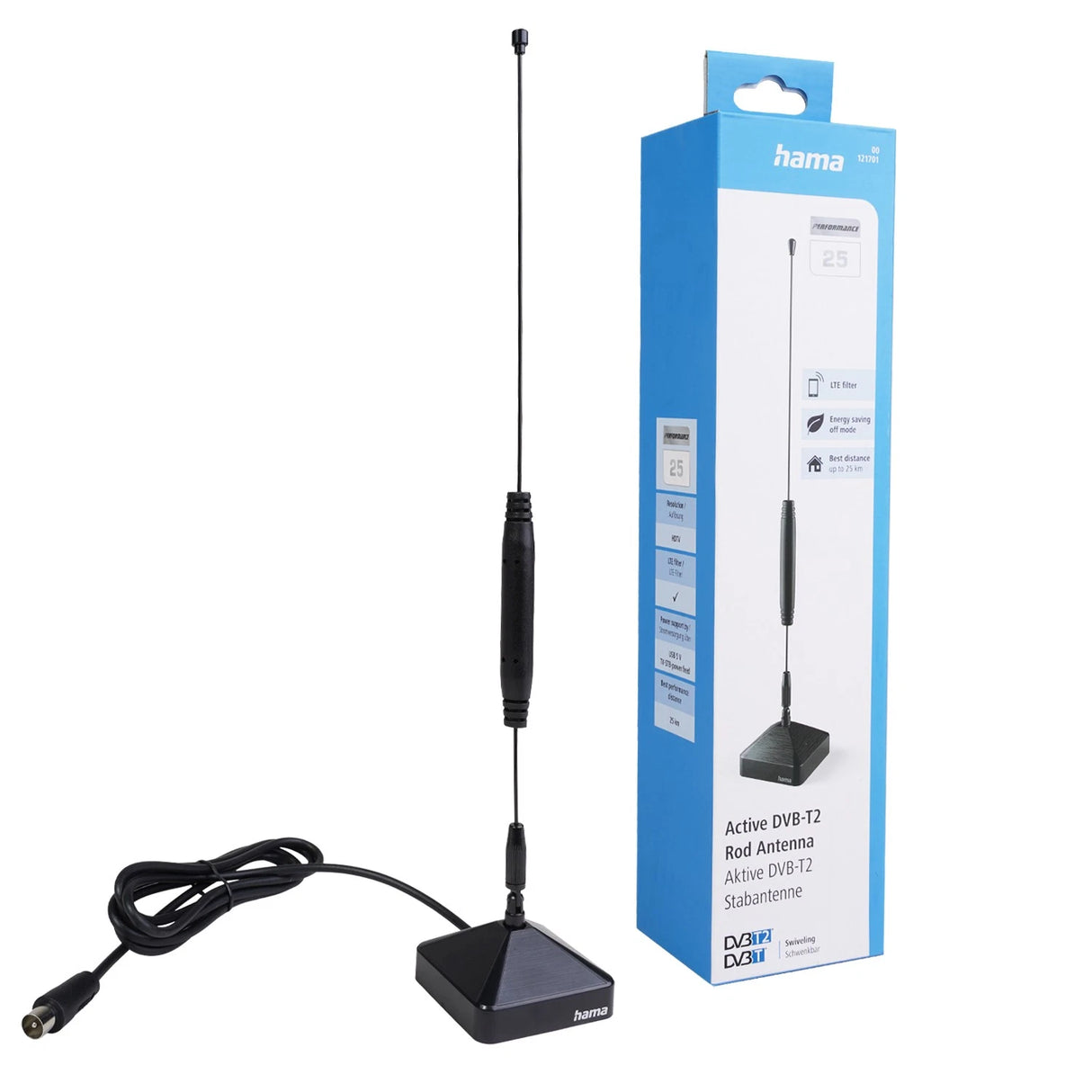 DVB-T2 rod antenna