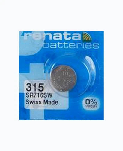 315 Watch Battery, aka SR716SW, Swiss Made