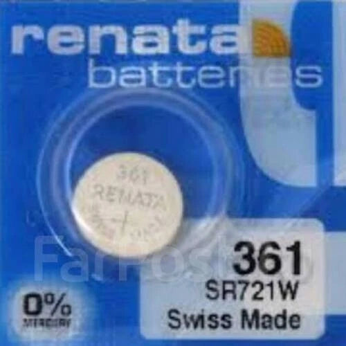 361 Watch Battery, aka SR721W, Swiss Made
