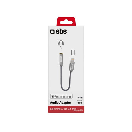 SBS Lightning to 3.5mm Headphone Jack Adaptor