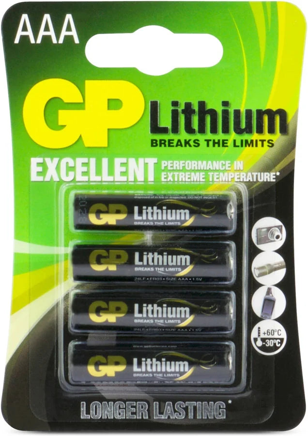 AAA battery Lithium 1,5V 4pcs