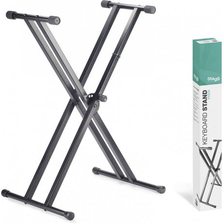 Stagg KXSQ5 Double Braced X-Style Keyboard Stand