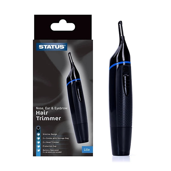 Nose Ear & Eyebrow Hair Trimmer Portable Precision Groomer AA Battery