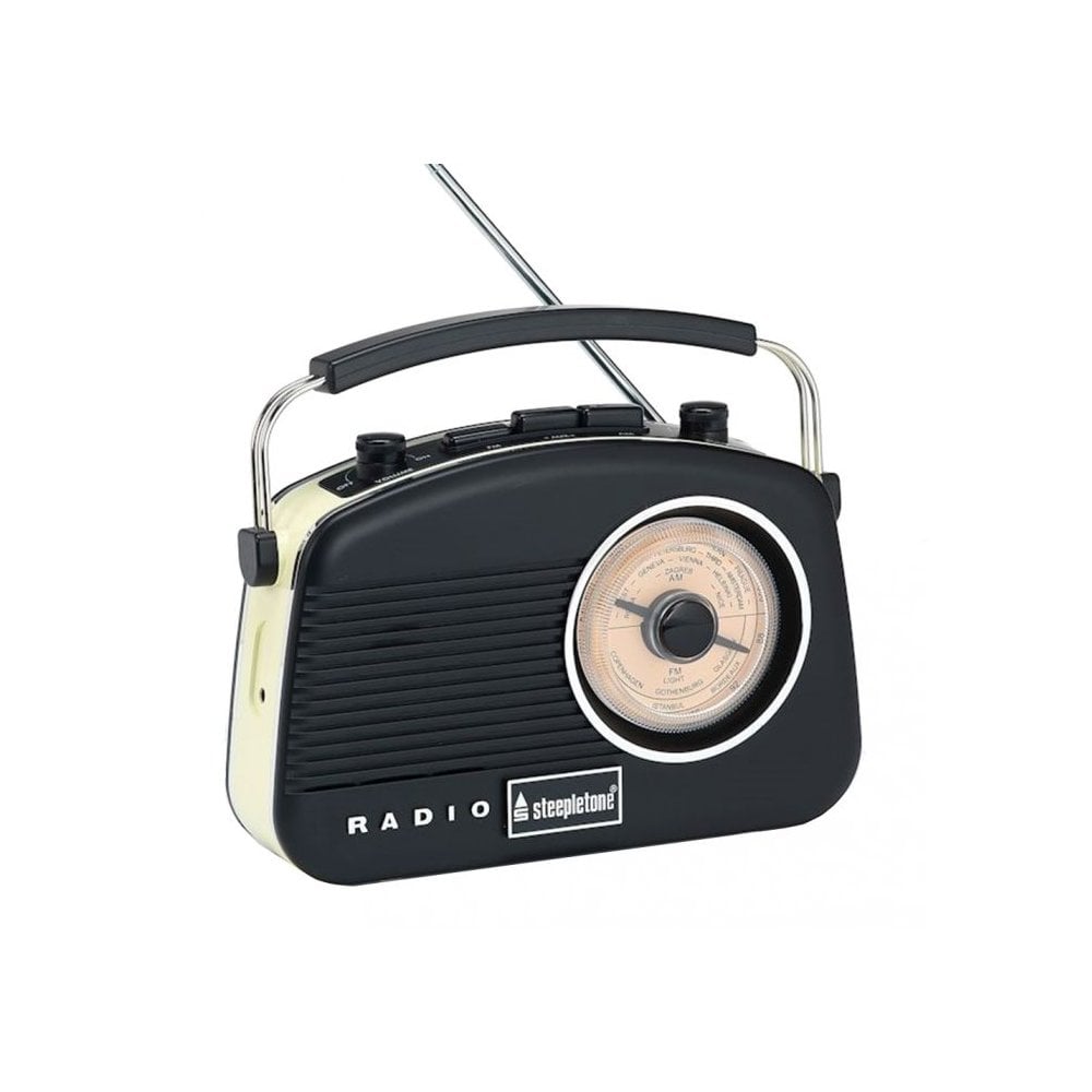 Steepletone Baby Brighton radio with bluetooth Black