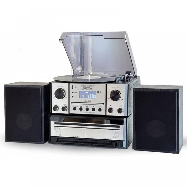 Steepletone Boston XP 5-in-1 Music System (Silver) 