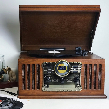 Westminster 7 In 1 Bluetooth 3-Speed Nostalgia Record Player DAB+ FM Radio CD Player With Bluetooth 
