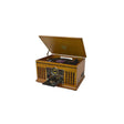 Westminster 7 In 1 Bluetooth 3-Speed Nostalgia Record Player DAB+ FM Radio CD Player With Bluetooth - Lightwood 