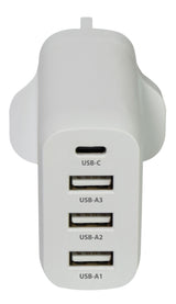 35W 3xUSB-A & USB-C Charger