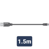 USB 2.0 Type A Plug to Micro Type B Plug 5Pin Leads