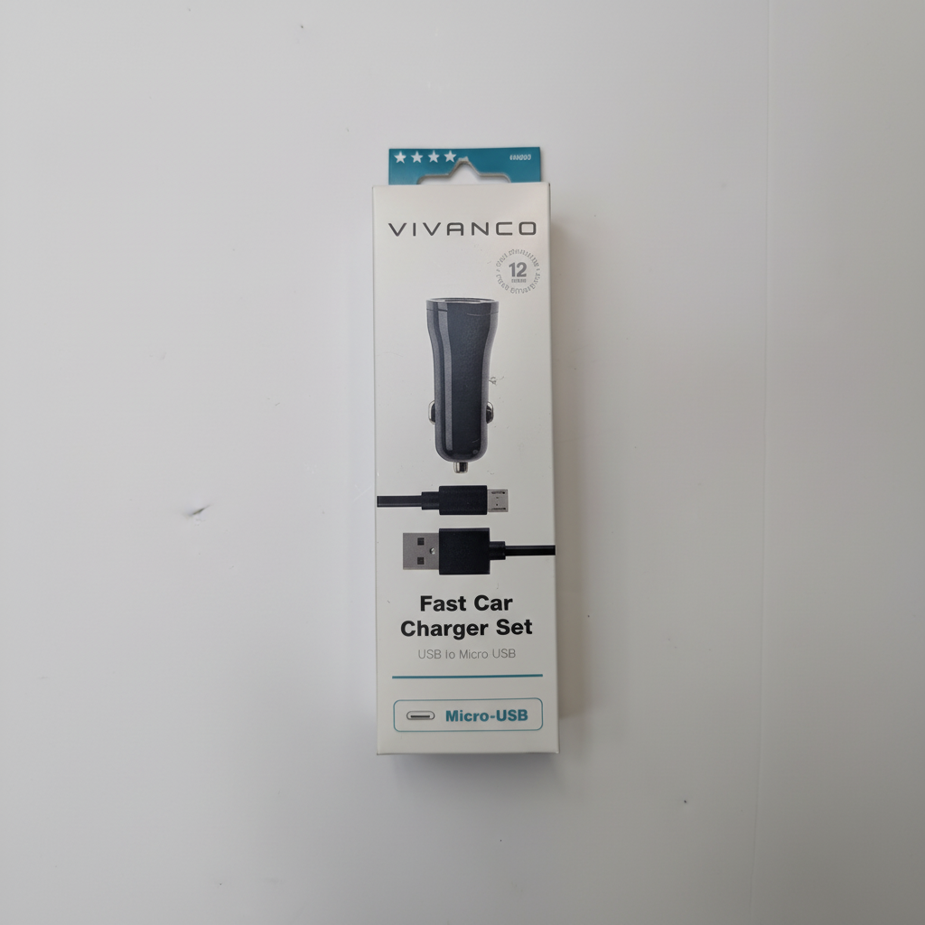 Vivanco Fast Car Charger Set USB to Micro-USB