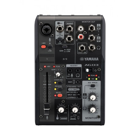Yamaha AG03 MK2 USB Mixer (Black)