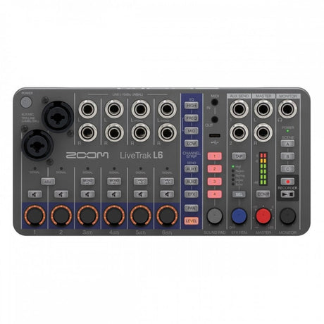 Zoom LiveTrak L-6 Compact Mixer and Multitrack Recorder